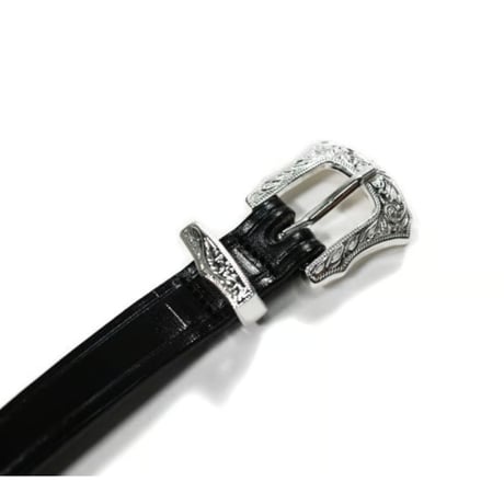 Tory Leather 3-Piece Silver Buckle Belt Black 2244