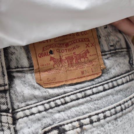 Levi's 505 Denim Pants Made in USA "Grey"