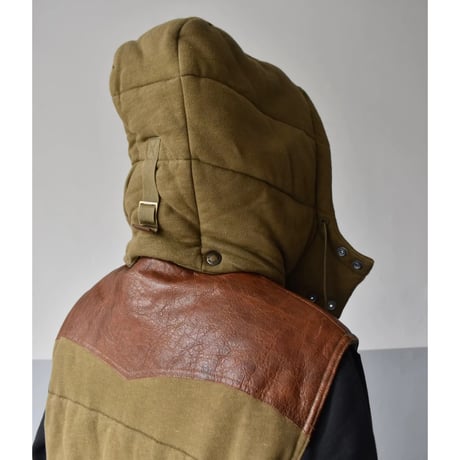 Polo Ralph Lauren Leather Yoke Hoodie Sweat Vest