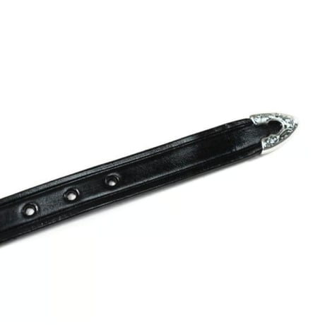 Tory Leather 3-Piece Silver Buckle Belt Black 2244