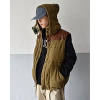 Polo Ralph Lauren Leather Yoke Hoodie Sweat Vest