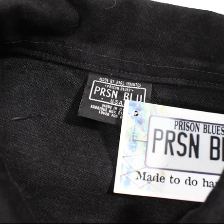 Prison Blues Denim Western Jacket Rinsed Black