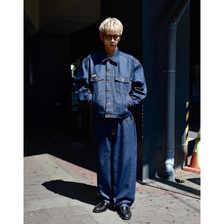 Prison Blues Denim Western Jacket Rigid Blue