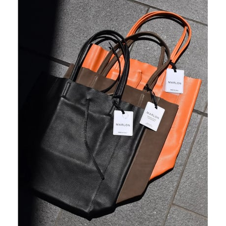 MARLON FIRENZE Calf Leather Shopper Bag Suede "Taupe"