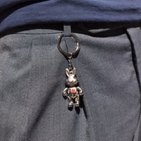 I LOVE NY BIG APPLE RABBIT Keychain
