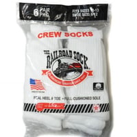 The Railroad Sock 6Pair Crew Socks White レイルロードソックス