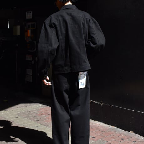Prison Blues Denim Western Jacket Rinsed Black