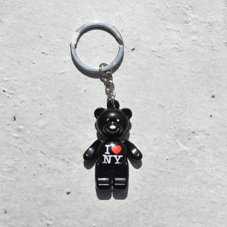 I LOVE NY BEAR Keychain " Black"