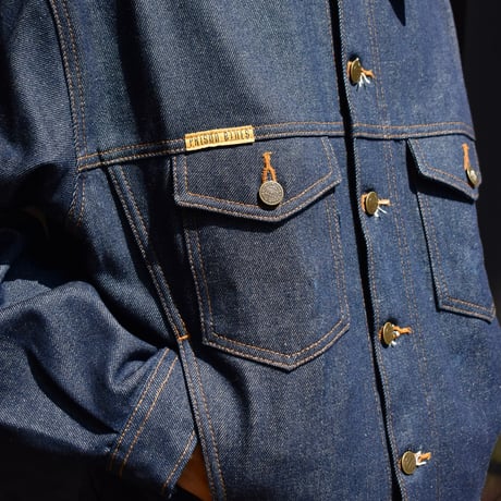 Prison Blues Denim Western Jacket Rigid Blue
