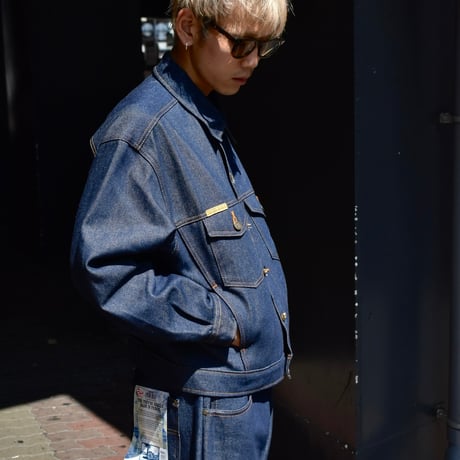 Prison Blues Denim Western Jacket Rigid Blue