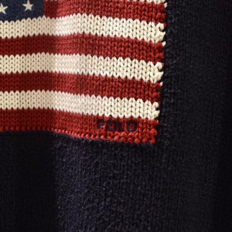 Polo Ralph Lauren USA Flag Cotton Knit Vest