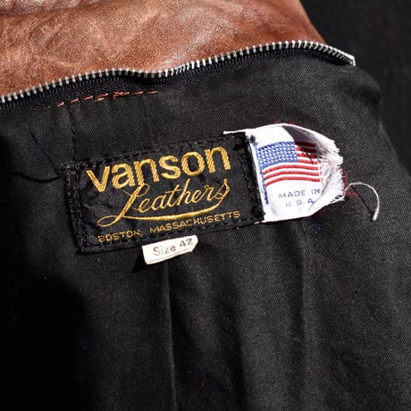 70's Vanson Leathers TypeF Riders Jacket