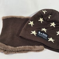 IN☆STYLE レディース、キッズ ニット帽ネックウォーマーセット