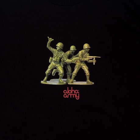 Aloha Army PLATOON TEE / BLACK