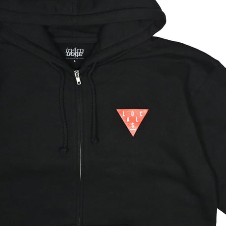 TRILOCS ZIP UP HOODIE / BLACK