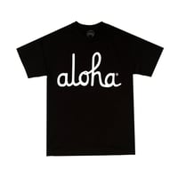 Aloha Army ALOHA SCRIPT TEE / BLACK