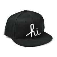 HI SCRIPT SNAPBACK / BLACK-WHITE