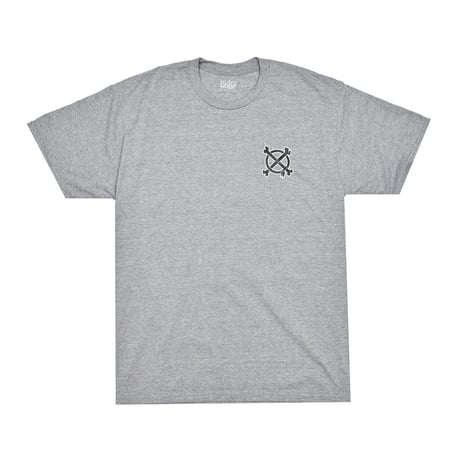 RESPECT LOCALS SKULL TEE / HEATHER GREY