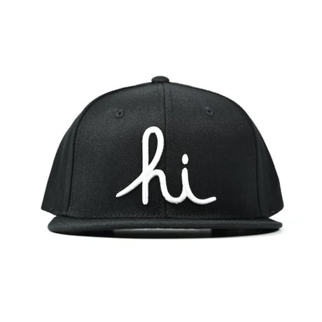 HI SCRIPT SNAPBACK / BLACK-WHITE