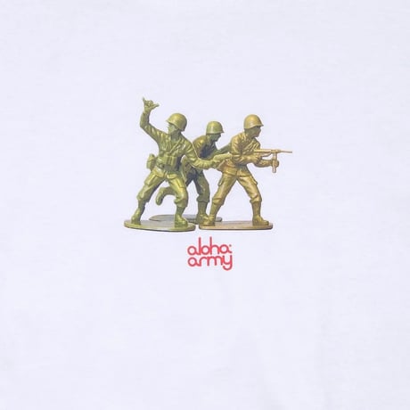 Aloha Army PLATOON TEE / WHITE