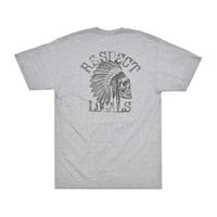 RESPECT LOCALS SKULL TEE / HEATHER GREY