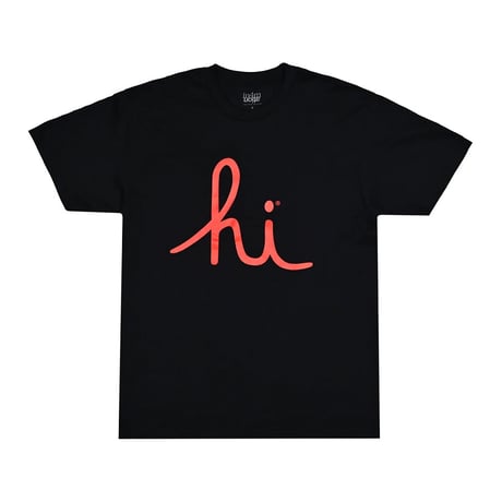 HI SCRIPT TEE FA24 / BLACK-RED