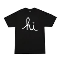 HI SCRIPT TEE SP25 / BLACK-WHITE
