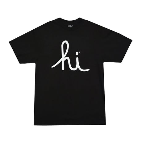 HI SCRIPT TEE SP25 / BLACK-WHITE