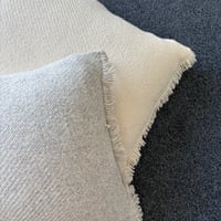 ベビーアルパカ×オーガニックコットン クッションカバー やわらか素材 ペルー製（ソフトグレー）｜ヌードクッション付き 日本製