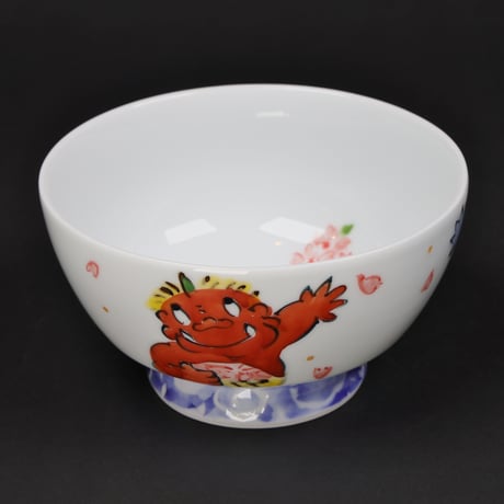 おにと桜富士｜ごはん茶碗