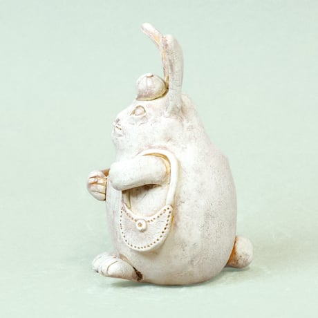 ウサギの花入れ〈Rabbit Vase〉／陶芸家 はらかおり｜ハンドメイド陶器の花器・オブジェ