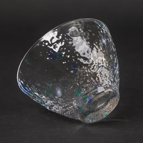 江戸硝子 酒器｜光彩盃〈蒼天〉｜ガラスぐい呑み