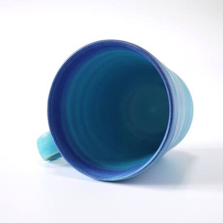東山窯｜美濃焼 青マット釉 マグカップ｜Turquoise Matte Mug