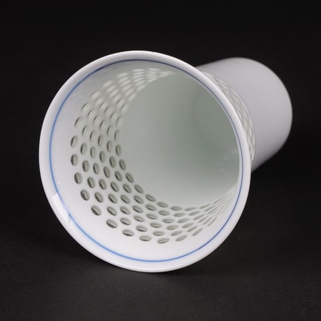 波佐見焼｜ビールグラス｜水晶彫 青海波｜丹心窯