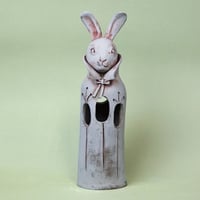 ウサギの花入れ〈Rabbit Vase〉／陶芸家 はらかおり｜ハンドメイド陶器の花器