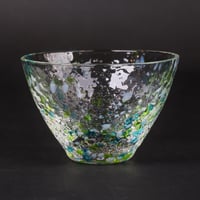 江戸硝子 酒器｜光彩盃〈緑風〉｜ガラスぐい呑み