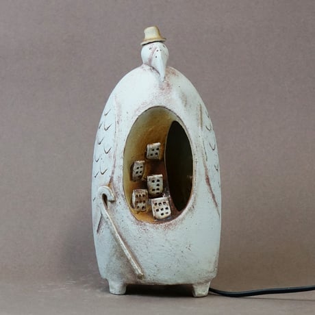 灯り／鳥〈Bird Lamp〉／陶芸家 はらかおり｜ハンドメイドのルームランプ
