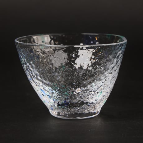 江戸硝子 酒器｜光彩盃 三色セット〈花霞・緑風・蒼天〉ぐい呑み3点組