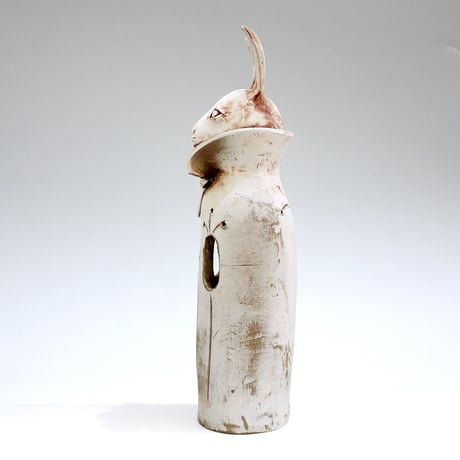 ウサギの花入れ〈Rabbit Vase〉／陶芸家 はらかおり｜ハンドメイド陶器の花器