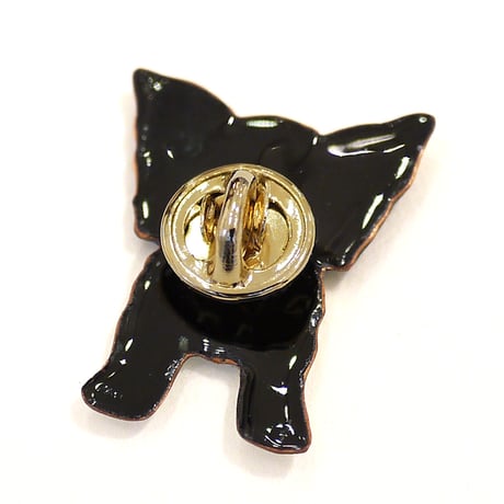 七宝焼 パピヨン ピンブローチ｜Handmade Cloisonné Dog Brooch・世良恵子 作品