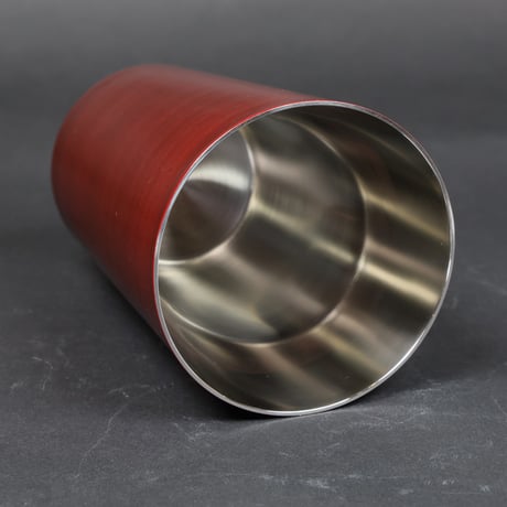 漆カップ｜二層ステンレス ハイボール 保冷｜GLOSSY RED｜石川漆宝堂