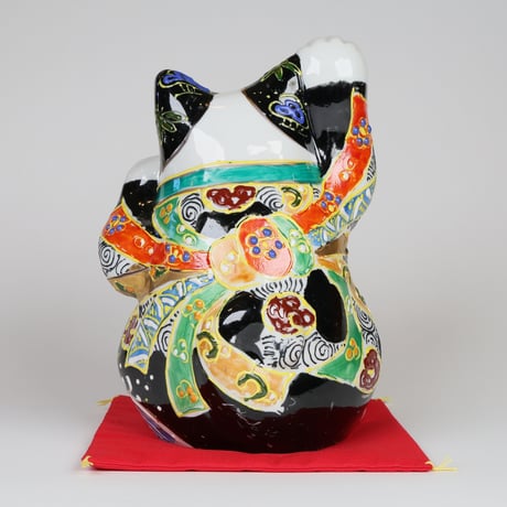 九谷焼 招き猫｜吉祥盛 富士山 Lucky Cat Japanese Craft〈縁起置物〉
