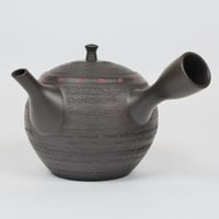 常滑焼 赤ドット急須 340ml｜北龍窯 梅原タツオ作