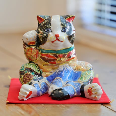 九谷焼 招き猫｜吉祥盛 富士山〈スコティッシュフォールド〉 Lucky Cat Japanese Craft