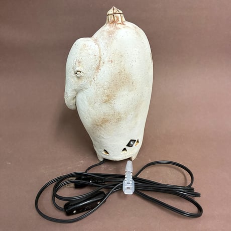 灯り／ゾウ〈Elephant Lamp〉／陶芸家 はらかおり｜ハンドメイドのルームランプ