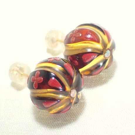 蒔絵ピアス｜光開く