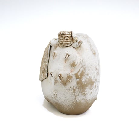 カバの花入れ〈Hippo Vase〉／陶芸家 はらかおり｜ハンドメイド陶器の花器