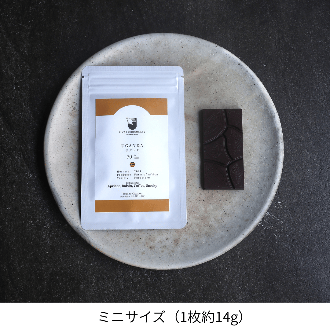 Bean to Barチョコレート ウガンダ70% | LIVES CHOCOLATE