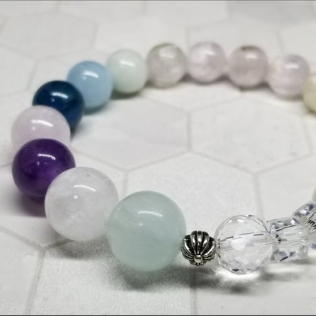 グリーンフローライト モザンビーク産ローズクオーツ プレナイトetc. グリーンフローライト モザンビーク産ローズクオーツ プレナイトetc.