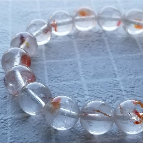 極上 ライモナイトインクォーツ オーロラクォーツ ブレスレット LIMITED出品】オーロラクォーツ（ライモナイトインクォーツ